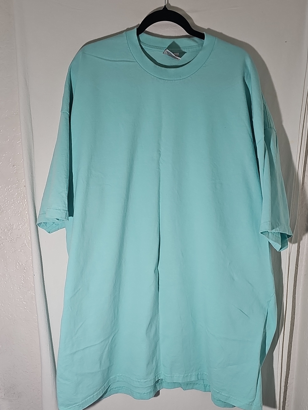 Men's Relaxed Crew Neck T-Shirt in Mint Blue
